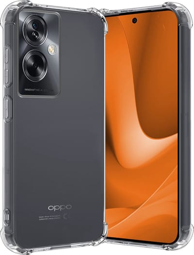 Hoes - Geschikt voor OPPO A79 - Sterk & Shockproof - Siliconen Case - Back Cover - Telefoon Hoesje Shock Proof - Transparant