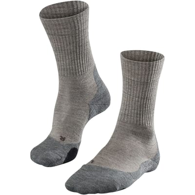 FALKE TK2 Wool Wandelsokken anti blaren, medium padding merinowol sportsokken heren beige - Maat 44-45
