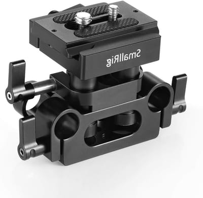 Universele Basisplaat met 15mm Rail Steun Systeem, Hoogte Verstelbaar voor Camera Accessoires