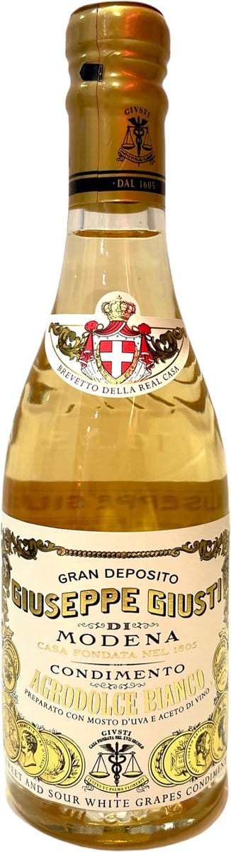Giuseppe Giusti - Agrodolce Bianco - Witte Balsamico Azijn - 250ml – Fris & Delicaat – Premium Condiment