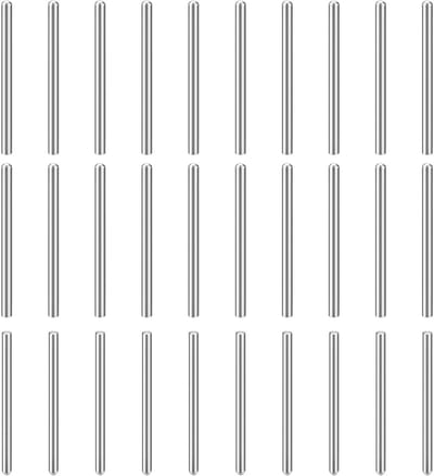 30 stuks cilinderpennen, 4 mm x 60 mm metalen pen, 304 roestvrij staal, cilindrische ronde kop, plugpennen paspen voor gereedschapsbouw, machinemontage en apparatuur