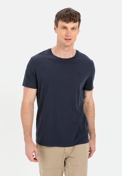 camel active Basic T-shirt van duurzame organic cotton - Maat menswear-3XL - Donkerblauw