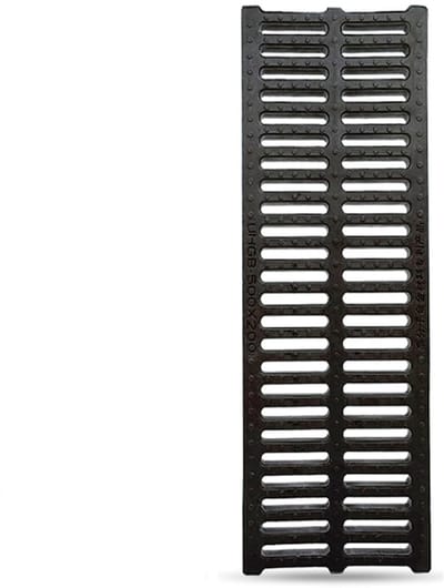 Afvoergoot Kunststof - Sleufgootrooster Buiten - Water Afvoeren - Efficiënte Capaciteit - 15cm x 50cm - Zwart