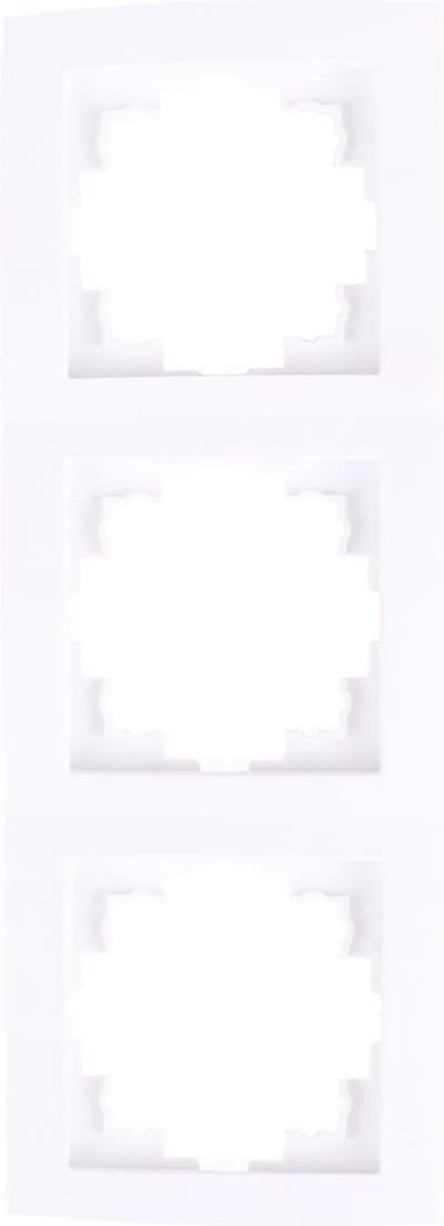 Benson Stijlvol afdekraam voor 3-voudige wandcontactdoos - wit - 223x81x10 mm