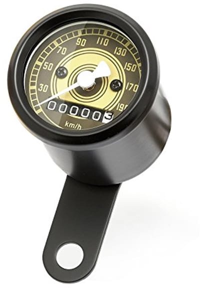 Mini Snelheidsmeter 48 mm Vintage Stijl voor Custom Bikes