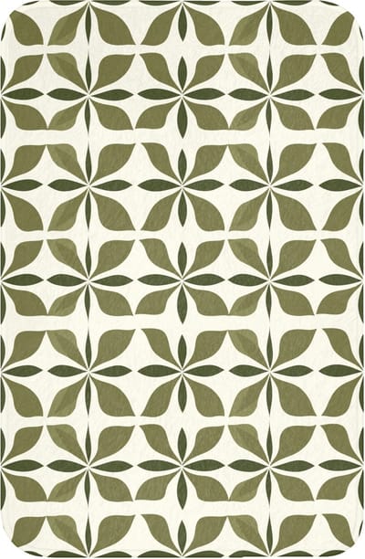WC mat 40x60 cm - Antislip - Botanisch - Retro - Groen - Toiletmat - Vloermat - Douchemat - Toilet tapijt - Toiletmatten