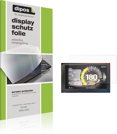 dipos – 2x Matte Beschermfolie geschikt voor Zontes 368G 2025 | Krasbestendige & antireflecterende Screenprotector Ultra-Thin