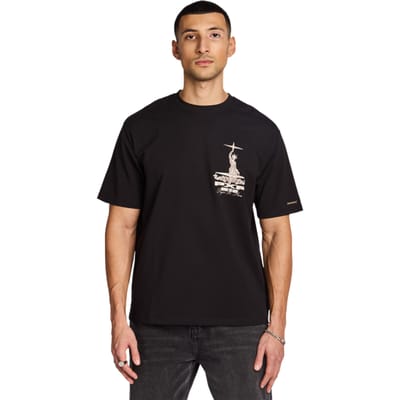 Project X Paris Cast Iron T-shirts Heren - Zwart - Maat XXL - Katoen Jersey