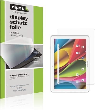 dipos – 2x Matte Beschermfolie geschikt voor Archos T101 FHD2 WiFi | Krasbestendige & antireflecterende Screenprotector Ultra-Thin