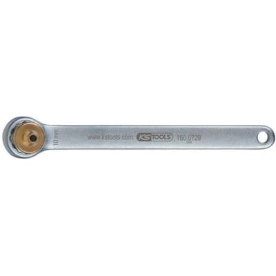 KS Tools 160.0729 Remontluchtingssleutel, extra kort, 10 mm, goud