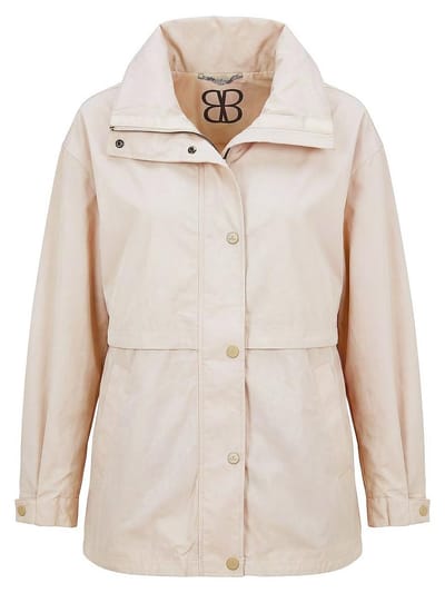 Jas een afknoopbare capuchon Van BASLER beige