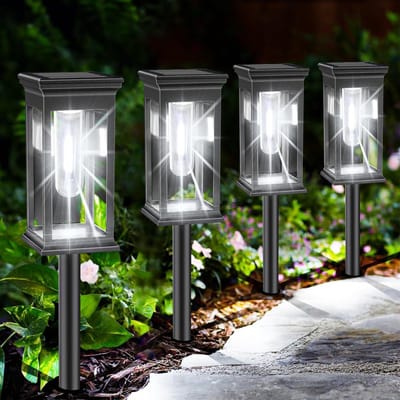 Tuinverlichting op zonne energie - Wegverlichting - Tuinverlichting op zonne-energie - Landschapsverlichting - 2 stuks - Buitenverlichting op zonne-energie - Tuinverlichting voor achtertuin