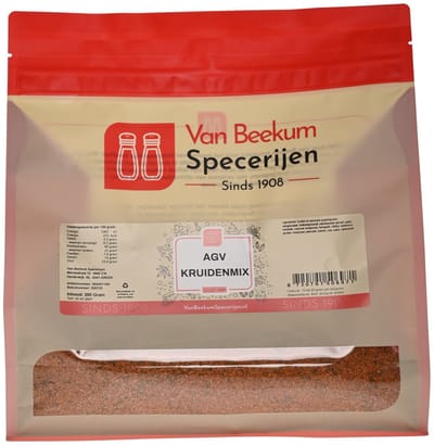 Van Beekum Specerijen - AGV Kruidenmix - 1 KG (hersluitbare stazak)