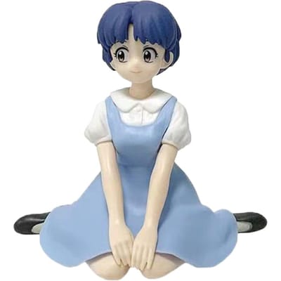 Anime Ranma1/2 Relax Tijd Tendou Akane 10cm Schattige Zittende PVC Figuur Bureau Ornament Kawaii Meisjes Model gray