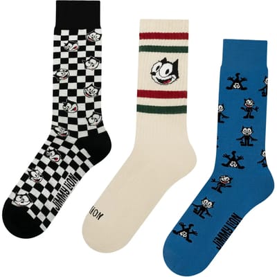 Jimmy Lion Felix The Cat Pack Unisex Sokken - Multi - 36-40