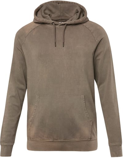 John F. Gee - Heren - Hoodie vintage look kangoeroezak - Bruin tint - Maat 3XL