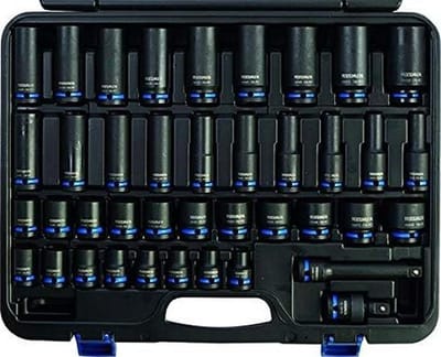 Slagmoerdoppen set - Dopsleutel bitset - Auto reparaties - 40-delig - 1/2 inch - Zilverkleurig