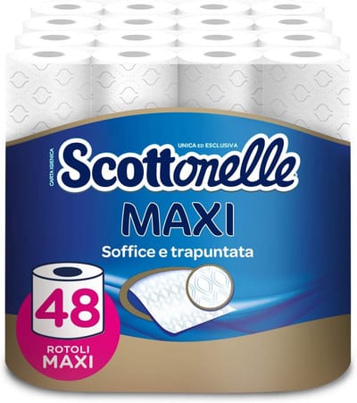 Zacht Toiletpapier - Gewatteerde Rollen - Dagelijks Comfort - Air Pocket Textuur - 48 Maxi Rollen - Wit