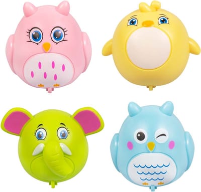 Boland - Set 4 terugtrekautootjes Dieren - Dieren