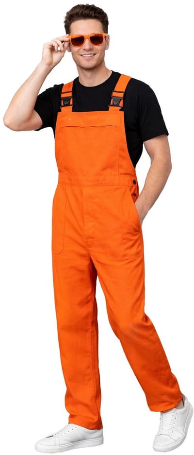 Oranje Tuinbroek Volwassenen Unisex - Maat S
