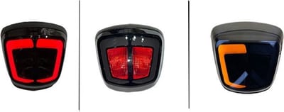 Achterlicht + knipperlicht Power1 smoke mat zwart Vespa Primavera, Sprint (vanaf 2018)