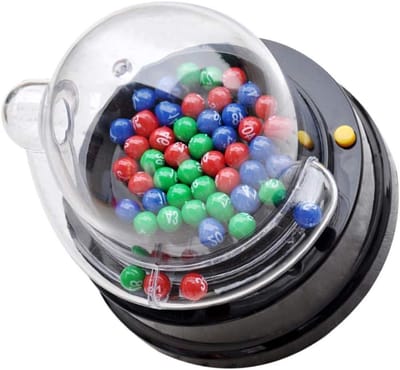 Allecto Plus - Elektrische lotto bal machine voor loterij spel met ballen en gelukkige cijfers