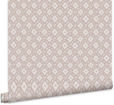 Laura Ashley Whitebrook Behang - Ruit - 10mx52cm - Beige