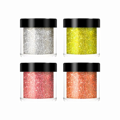 Guardian Beauty Nagel Glitters - 4 stuks - Fijn Poeder - Holografische Glitter - Voor DIY Knutselwerkjes