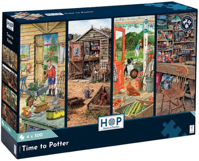 House of Puzzles legpuzzel multipack - 4 x 500 stukjes tuinieren.