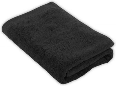 Tiseco Home Studio - Badlaken DELUX - - SET/2 - 100% katoen - 550 g/m² - 100% katoen - superzacht en zeer absorberend - 70x140 cm - Zwart