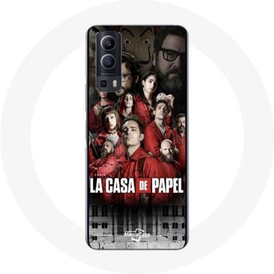 Coque Vivo Y72 La casa de papel toont karakters