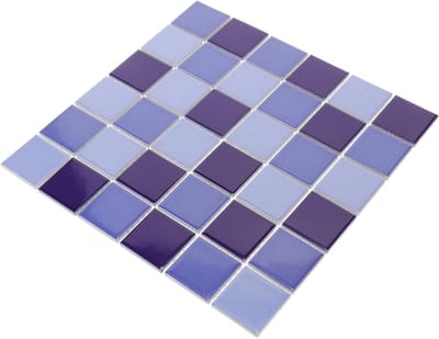 Keramische Tegelset - Mozaïek Wandtegels - Keuken Achterwand - Glanzend Afwerking - 30x30 cm - Blauw