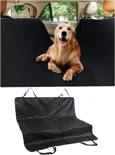 Hondendeken Auto Achterbank - Autodeken Hond - Reizen met Honden - Krasbestendig Waterafstotend - Perfecte Pasvorm - Zwart