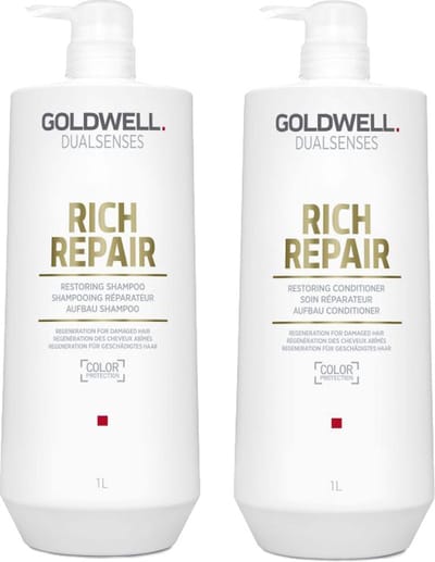 Goldwell DS Rich Repair Restoring Shampoo + Conditioner 1000ml