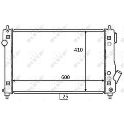 Radiator, motorkoeling NRF 59054