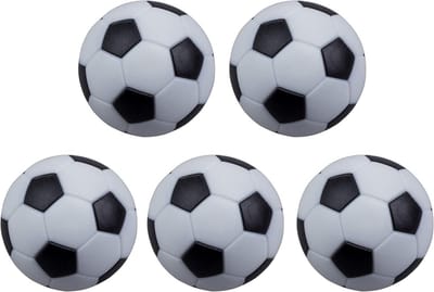 Tafelvoetbal Set - Voetbalmachine Accessoires - Spel Verbeteren - Set van 5 ballen - 32 mm diameter - Zwart Wit