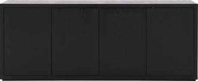 Goossens Dressoir Barcelona, 4 Deuren - Hout Zwart
