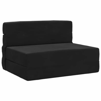 vidaXL - Vouwbare - Sofa - Bed - Zwart - 70 - x - 72 - x - 60 - cm - Stof