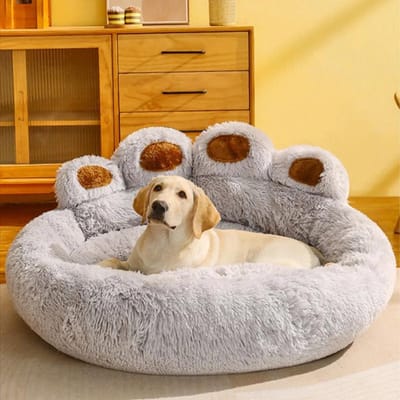 Lit canapé chaud pour chien, petit chien, matelas pour grand chien, panier en peluche lavable pour animal de compagnie, fournitures pour petit chien et chat 55X55X38