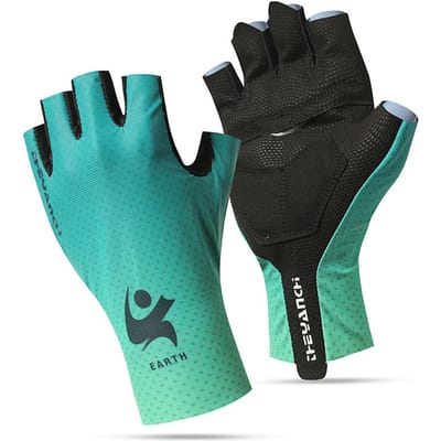 Fietshandschoenen Heren Dames Zomer Buiten Sport Vissen Antislip Ademend Half Vinger Fiets Training Mtb Fiets Handschoenen Unisex M groen