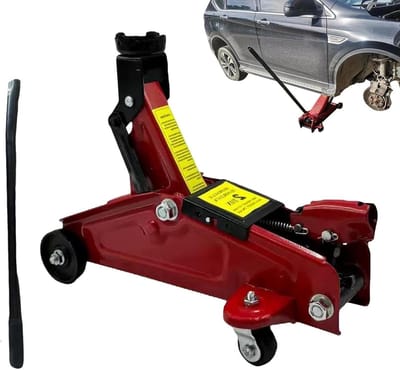 Autokrik - Hydraulische lift - Auto reparatie - 3 ton capaciteit - Compact ontwerp - Zwart