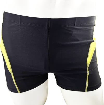 BamBella ® - Zwembroek - Maat S/M - zwemshorts - zwart short kort strak man mannen heren