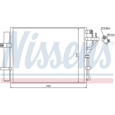 Condensator, airconditioning NISSENS 940219