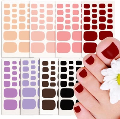Dailygoody - 8 Pure Color Teennagel Stickers - Zelfklevende