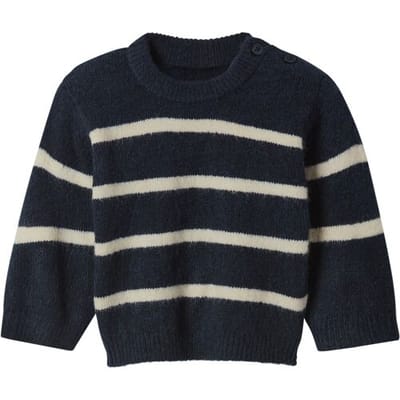 LUPILU Gebreide baby trui (Marineblauw, 50/56)