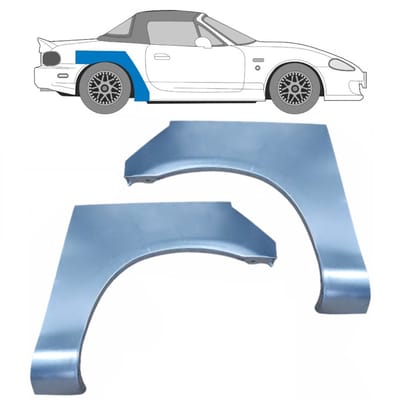 Reparatiepaneel achterspatbord voor Mazda MX-5 1998-2005 / Links + Rechts / Set