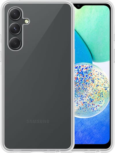 Hoesje - Geschikt voor Samsung Galaxy A14 - Sterk & Shockproof - Hoes Cover - Siliconen Case - Telefoonhoesjes - Transparant