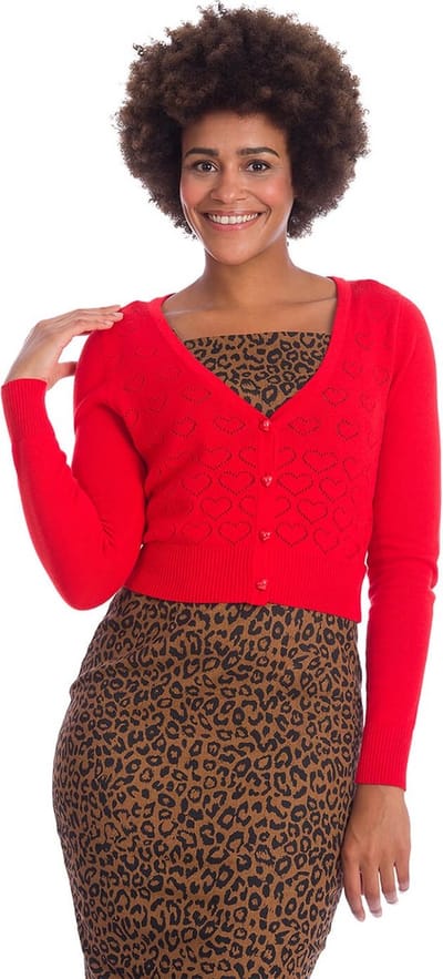 Dancing Days - LOVE DREAM Cardigan - XL - Rood