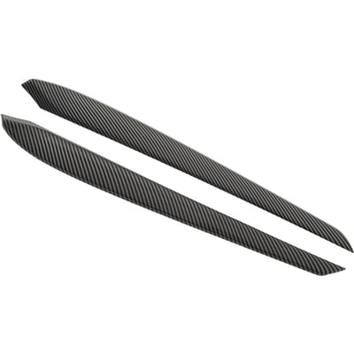 2 stuks ABS Koolstofvezel Stijl Binnen Armleuning Paneel Cover Trim Voorportier Paneel Trim Cover Vervanging black