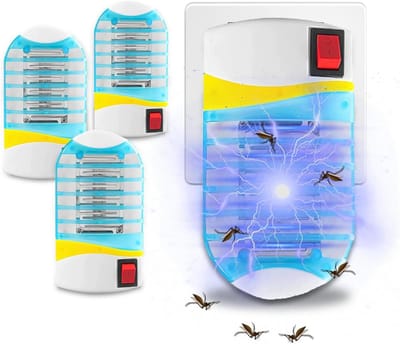 **JGS Premium - Anti-Muggenlampen - Set van 4 - Binnen en Buiten Gebruik - Muggenbescherming** Bescherm jouw huis met deze set van 4 Anti-Muggenlampen voor binnen- en buitengebruik. Dood muggen en creëer een comfortabele omgeving.